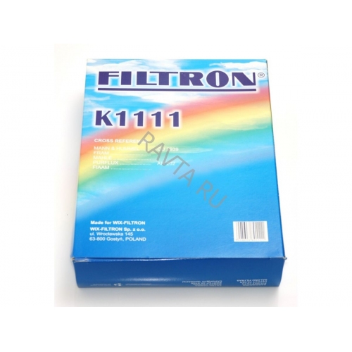 Купить K1111 Filtron Фильтр салона   в интернет-магазине Ravta – самая низкая цена