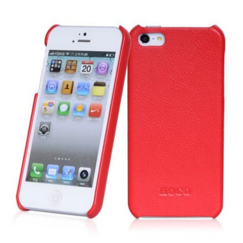 Купить Чехол-накладка HOCO Duke leather back cover case для iPhone 5 (красный) в интернет-магазине Ravta – самая низкая цена