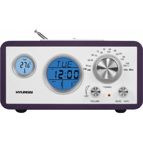 Купить Радиоприемник Hyundai H-1611 (фиолетовый) в интернет-магазине Ravta – самая низкая цена