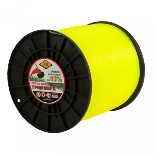 Купить Корд триммерный на катушке DDE "Classic line" (круг) 2,0 мм х 1246м, желтый в интернет-магазине Ravta – самая низкая цена