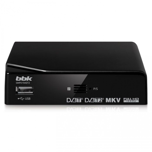 Купить Цифровой ресивер DVB-T2 BBK SMP015HDT2 чёрный в интернет-магазине Ravta – самая низкая цена