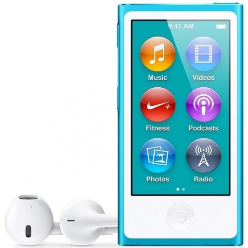 Купить MP3-плеер Apple iPod Nano 16GB 7th Blue ( MD477) в интернет-магазине Ravta – самая низкая цена