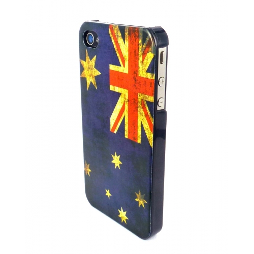 Купить Чехол-накладка для iPhone 4/4s, флаг Австралии, винтаж в интернет-магазине Ravta – самая низкая цена