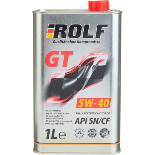 Купить Масло ROLF GT 5W-40 SN/CF (60л) в интернет-магазине Ravta – самая низкая цена