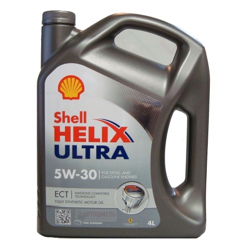 Купить Масло Shell Helix Ultra ECT 5W-30 (4л) в интернет-магазине Ravta – самая низкая цена