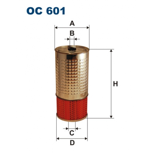 Купить OC601 Масляный фильтр в интернет-магазине Ravta – самая низкая цена