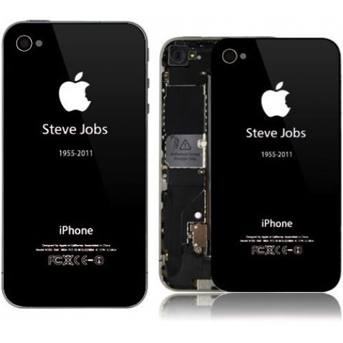 Купить Задняя панель Steve Jobs для iPhone 4 (черный) в интернет-магазине Ravta – самая низкая цена