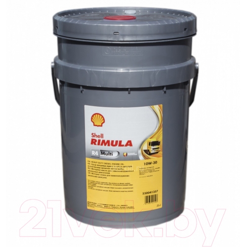 Купить Масло Shell Rimula R4 Multi 10W-30 (20л) в интернет-магазине Ravta – самая низкая цена