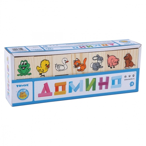 Купить Игра Домино "Животные", Томик (5555-1) в интернет-магазине Ravta – самая низкая цена