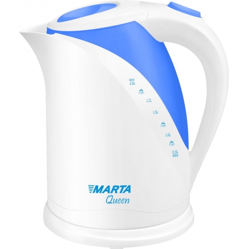 Купить Чайник Marta MT-1027 QUEEN (белый/голубой)  в интернет-магазине Ravta – самая низкая цена