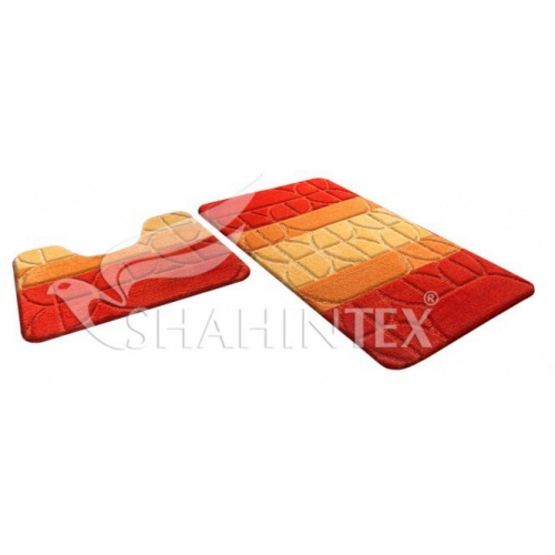 Купить Набор ковриков для ванной Shahintex PP Mix 4К оранжевый 500*800мм+500*500мм 00933939 в интернет-магазине Ravta – самая низкая цена