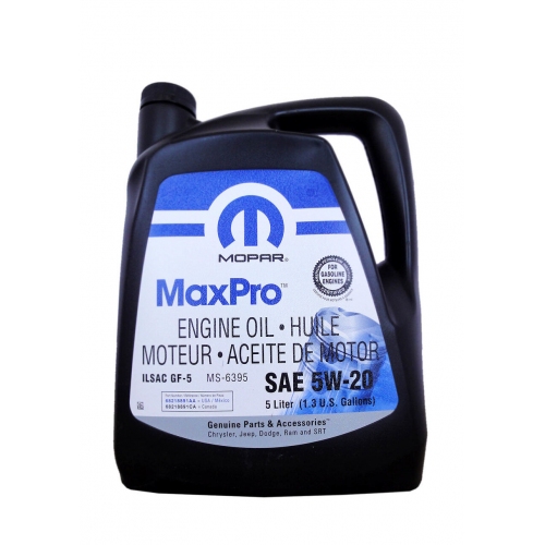 Купить Моторное масло MOPAR MaxPro SAE 5W-20 (5л) в интернет-магазине Ravta – самая низкая цена