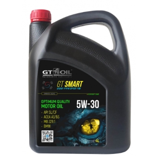 Купить Масло моторное GT OIL Smart 5W-30 полусинтетическое 4 л 8809059408834 в интернет-магазине Ravta – самая низкая цена