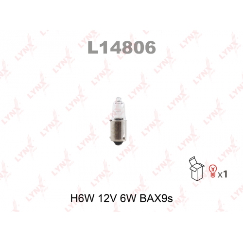 Купить l14806 LYNXauto Лампа накаливания в интернет-магазине Ravta – самая низкая цена