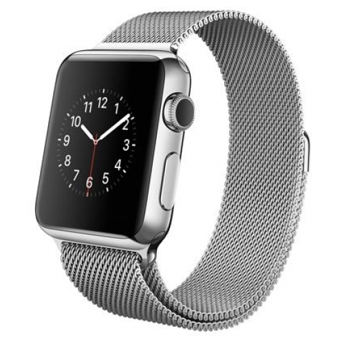 Купить Умные часы Apple Watch 38mm Stainless Steel Case with Milanese Loop (MJ322) в интернет-магазине Ravta – самая низкая цена
