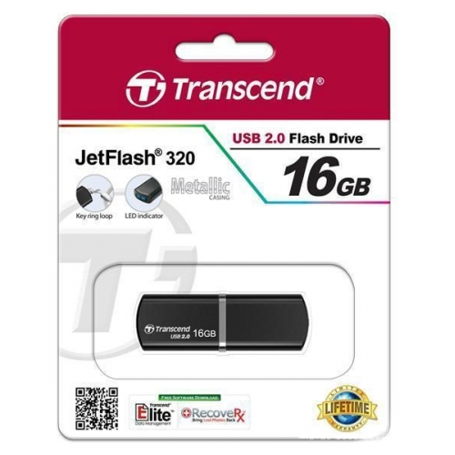 Купить Флеш диск USB Transcend JetFlash 320K 16G USB2.0 в интернет-магазине Ravta – самая низкая цена