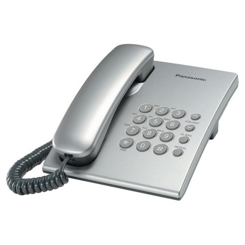 Купить Телефон проводной Panasonic KX-TS 2350 RUS серебристый в интернет-магазине Ravta – самая низкая цена
