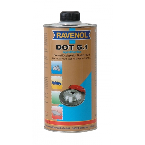 Купить Тормозная жидкость Ravenol DOT 5.1 (1л) в интернет-магазине Ravta – самая низкая цена