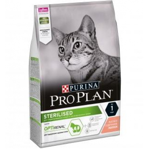 Купить ProPlan Cat STERILISED Cat Salmon 1.5кг лосось для стерилизованных кошек и кастратов 1/6/48 в интернет-магазине Ravta – самая низкая цена