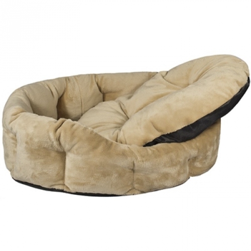 Купить Дарэлл 9342 Лежак Zоо-М овальный пухлый с подушкой "PUMA" бежевый 62*50*19см в интернет-магазине Ravta – самая низкая цена