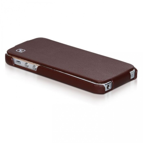 Купить Кожаный чехол HOCO Duke leather case для iPhone 5 (коричневый) в интернет-магазине Ravta – самая низкая цена