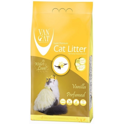 Купить VAN CAT VANILLA  5кг  Наполнитель комкующийся для кошачьего туалета с ароматом ванили в интернет-магазине Ravta – самая низкая цена