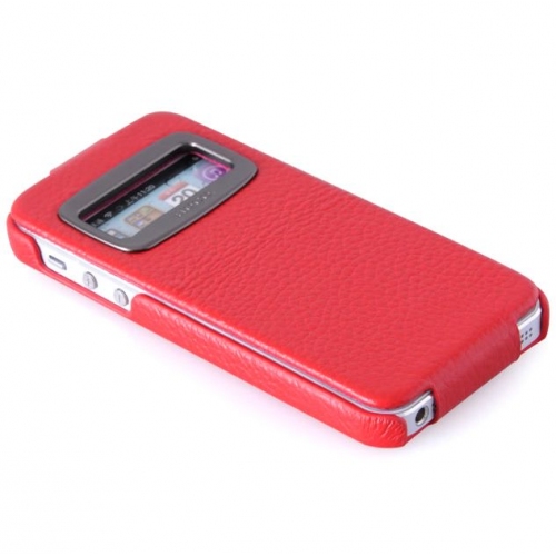 Купить Кожаный чехол HOCO Marquess Сlassic leather case для iPhone 5 (красный) в интернет-магазине Ravta – самая низкая цена