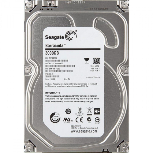 Купить Жесткий диск SEAGATE ST3000DM001 3TB SATA 7200RPM 6GB/S 64MB в интернет-магазине Ravta – самая низкая цена