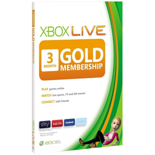 Купить Карта подписки Microsoft Xbox 360 Live Gold подписка 3 мес (52K-00160) в интернет-магазине Ravta – самая низкая цена