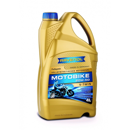 Купить Моторное масло RAVENOL Motobike V-Twin SAE 20W-50 Fullsynth (4л) в интернет-магазине Ravta – самая низкая цена