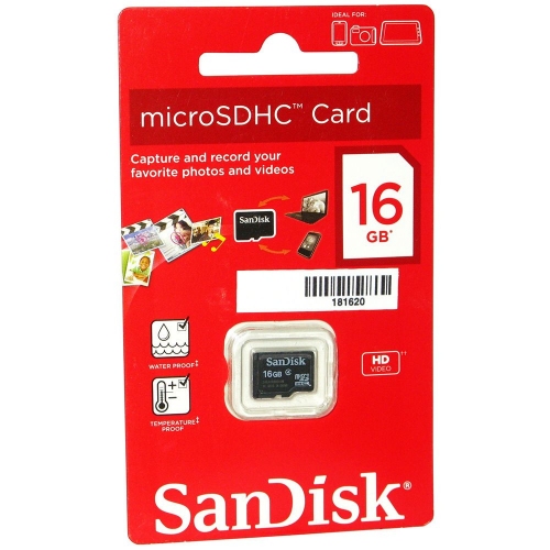 Купить Флеш карта microSDHC 16Gb Class4 Sandisk SDSDQM-016G-B35 without adapter в интернет-магазине Ravta – самая низкая цена
