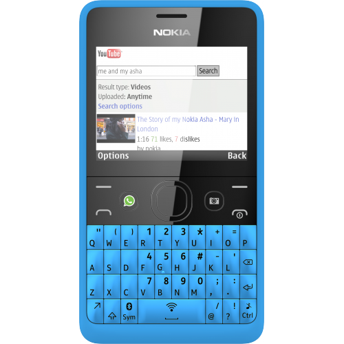 Купить Мобильный телефон Nokia 210 Asha Dual (голубой) в интернет-магазине Ravta – самая низкая цена