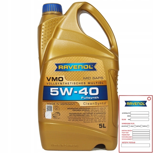Купить Моторное масло RAVENOL VMO SAE 5W-40 (4л) new в интернет-магазине Ravta – самая низкая цена