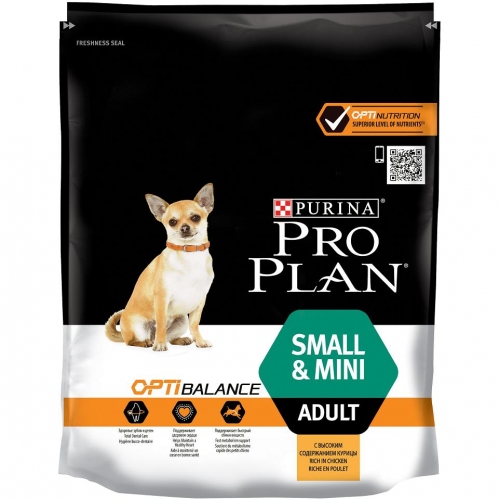 Купить ProPlan Dog ADULT SMALL&MINI курица/рис 0,7кг. для взрослых собак мелких,карликовых пород. 1/8/64 в интернет-магазине Ravta – самая низкая цена
