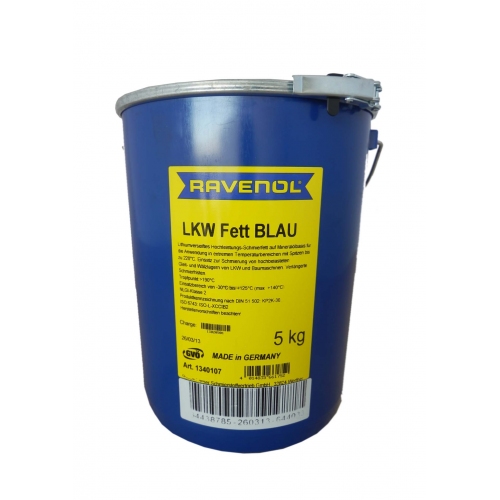 Купить Смазка RAVENOL LKW Fett Blau ( 5кг) в интернет-магазине Ravta – самая низкая цена