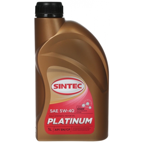 Купить Масло моторное Sintec Платинум 5W-40 SN/CF (1л) в интернет-магазине Ravta – самая низкая цена