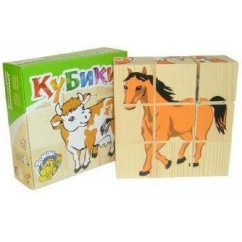 Купить Кубики "Домашние животные" 9 шт., Томик (4444-3) в интернет-магазине Ravta – самая низкая цена