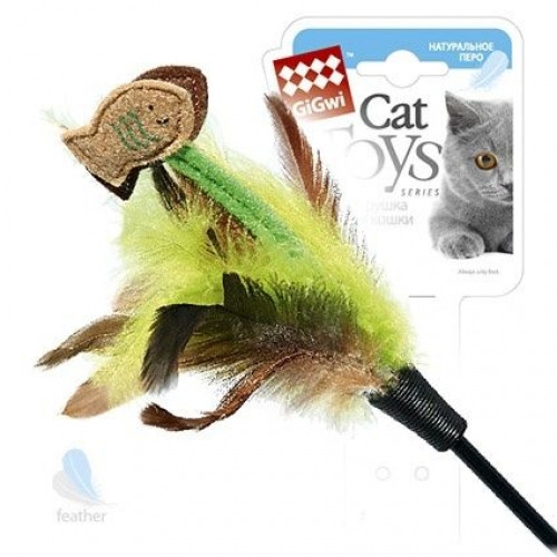 Купить Игрушка GiGwi для кошек Дразнилка с рыбками на длинной палке в интернет-магазине Ravta – самая низкая цена