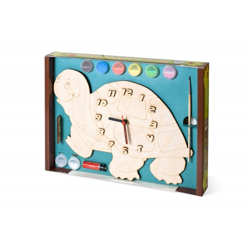 Купить Часы с циферблатом под роспись "Черепаха" с красками арт.ДНИ 110 /20 в интернет-магазине Ravta – самая низкая цена