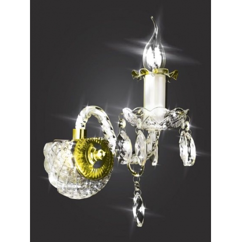 Купить Светильник (Бра) Хрусталь 3-6660-1-FG E14 в интернет-магазине Ravta – самая низкая цена