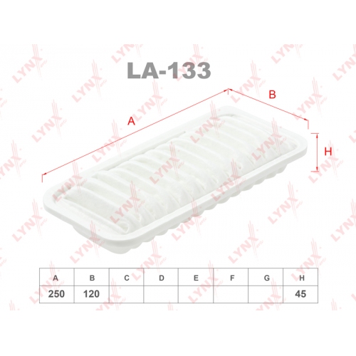 Купить Фильтр воздушный LYNXauto LA-133 в интернет-магазине Ravta – самая низкая цена