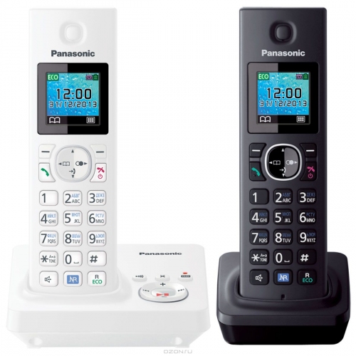 Купить Телефон DECT Panasonic KX-TG7862RU2 (белый/черный) в интернет-магазине Ravta – самая низкая цена