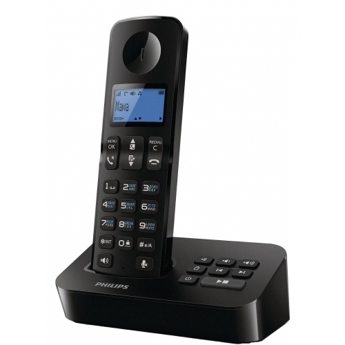 Купить Телефон DECT Philips D2051B/51 (черный) в интернет-магазине Ravta – самая низкая цена
