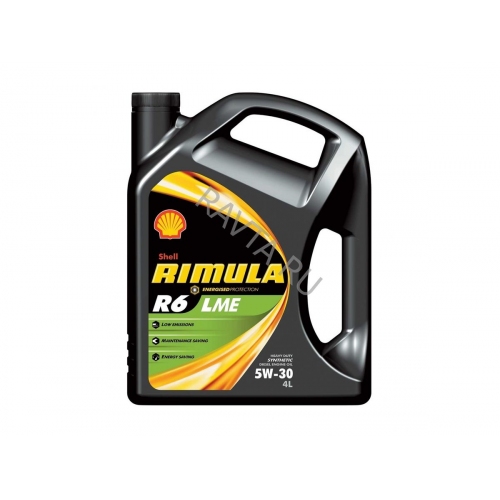 Купить Масло Shell Rimula R6 LME 5W-30 (4л) в интернет-магазине Ravta – самая низкая цена