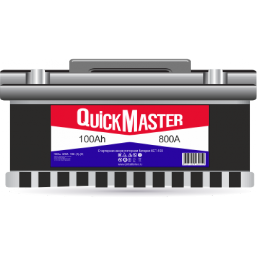 Купить АКБ QUICK MASTER ST 6СТ-100 L (L)-(1) 800A 353*175*190 в интернет-магазине Ravta – самая низкая цена