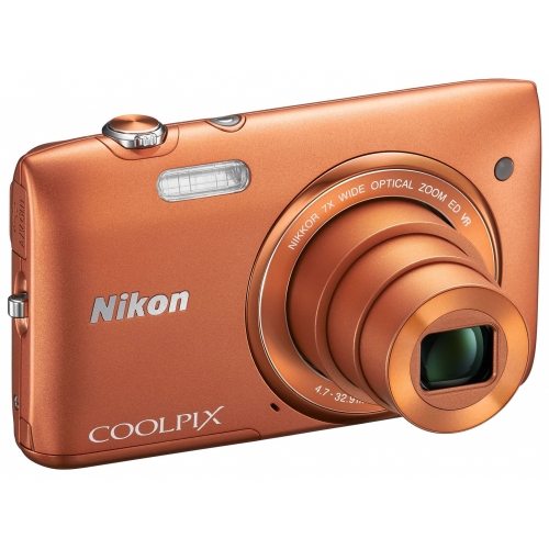 Купить Фотоаппарат Nikon CoolPix S3500 (оранжевый) в интернет-магазине Ravta – самая низкая цена
