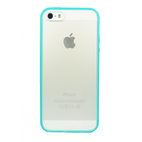 Купить Бампер с прозрачной задней крышкой для iPhone 5 (морская волна) в интернет-магазине Ravta – самая низкая цена