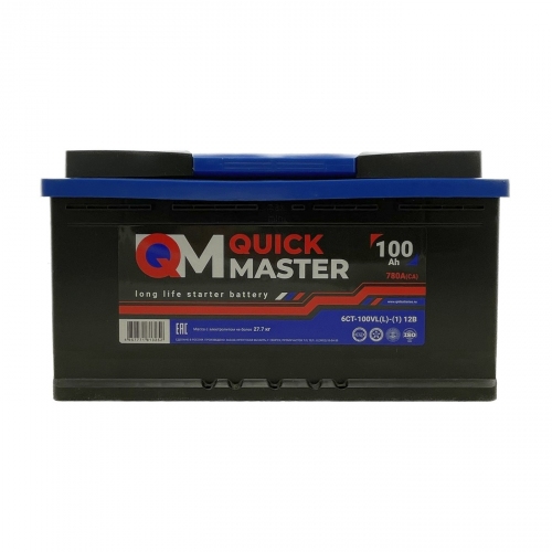Купить Автомобильный аккумулятор Quick Master SP 6СТ-100 (L)-(1) 780A 353*175*190 в интернет-магазине Ravta – самая низкая цена