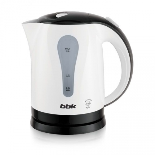Купить Чайник BBK EK-1800P белый/черный,об.1,8л.,2200Вт.,теомопластик. в интернет-магазине Ravta – самая низкая цена