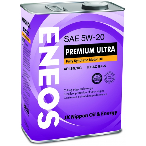 Купить Масло ENEOS Premium Ultra 100% Synt. SN 5/20 (4л) в интернет-магазине Ravta – самая низкая цена